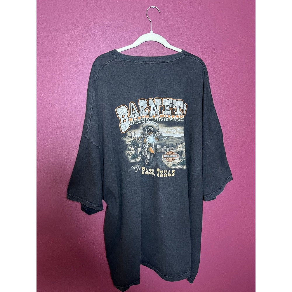 Harley Davidson Barnett El Paso Texas T-Shirt Vintage 2006 Black USA Made